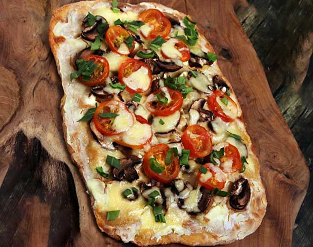 Vegetarischer Flammkuchen Rezept