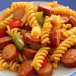 Wurst Nudelpfanne Rezept zum Sattessen!