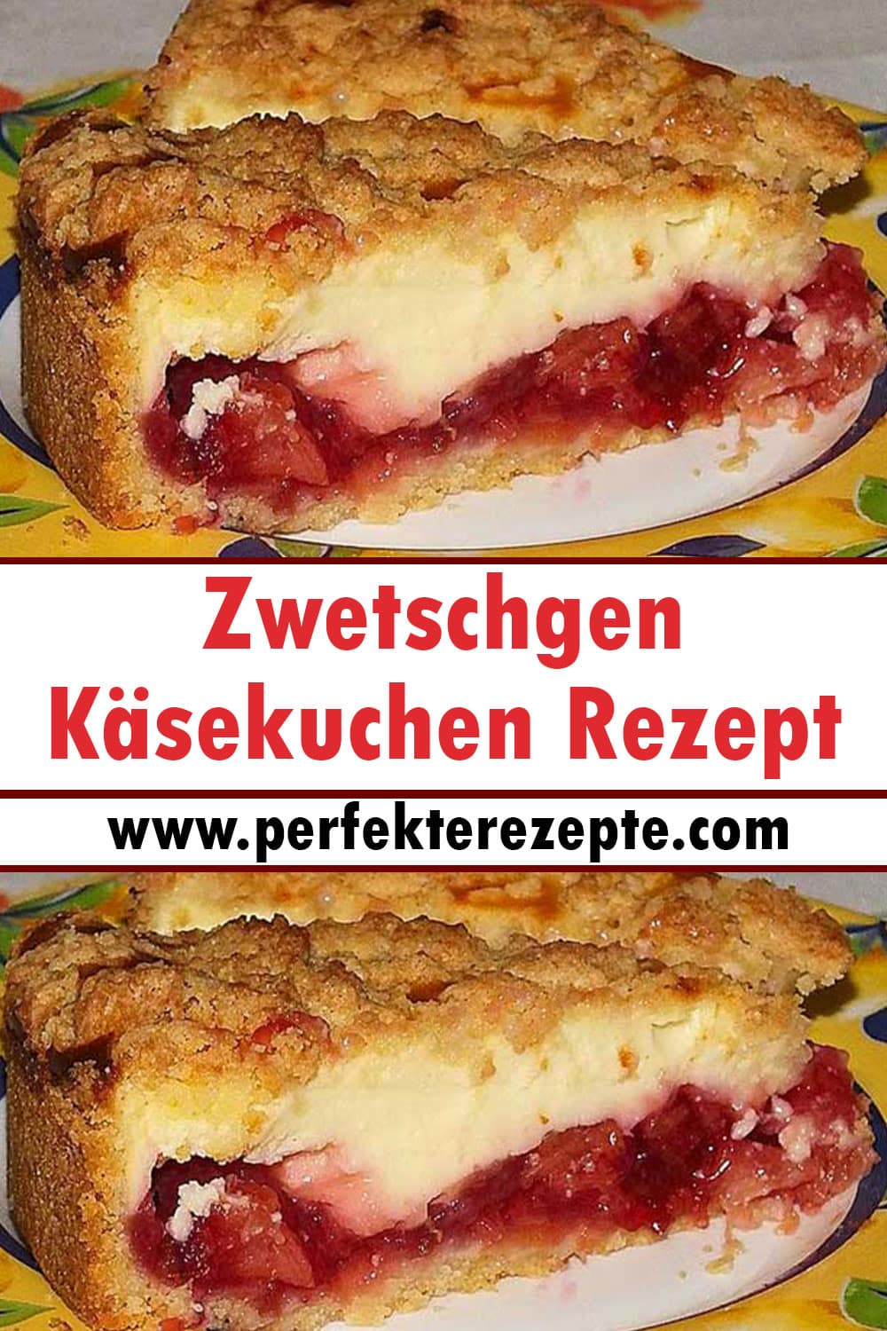 Zwetschgen-Käsekuchen Rezept