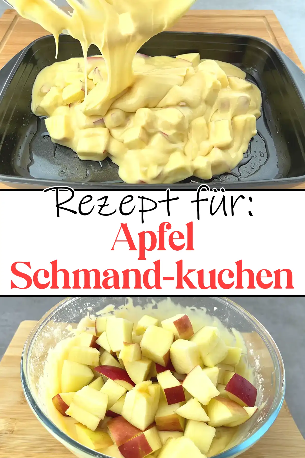 Apfel Schmand-kuchen Rezept