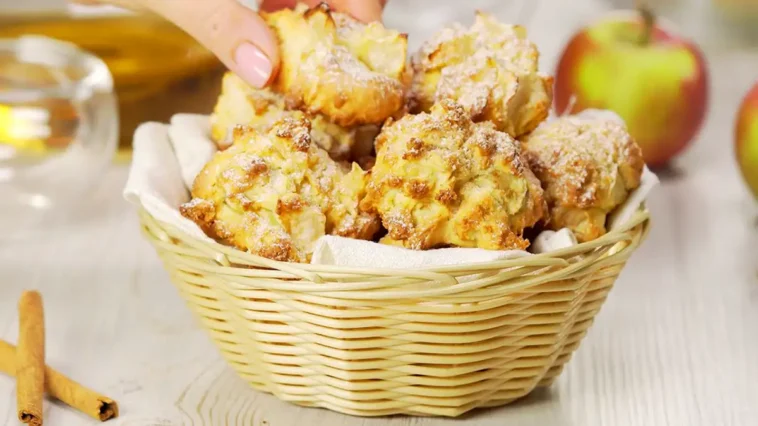 Apfelküchlein mit Zimtzucker Rezept, schneller weg als man gucken kann ...