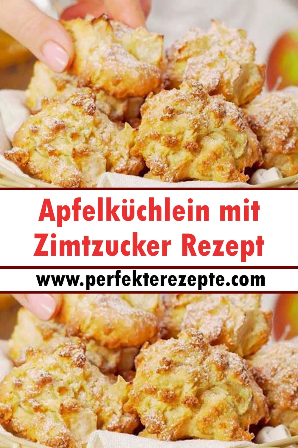 Apfelküchlein mit Zimtzucker Rezept, schneller weg als man gucken kann