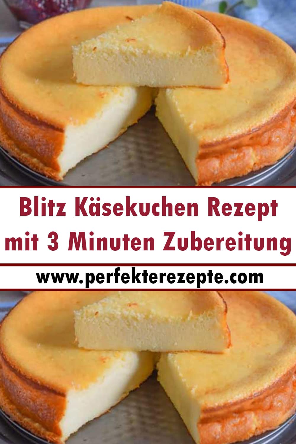 Blitz Käsekuchen Rezept mit 3 Minuten Zubereitung