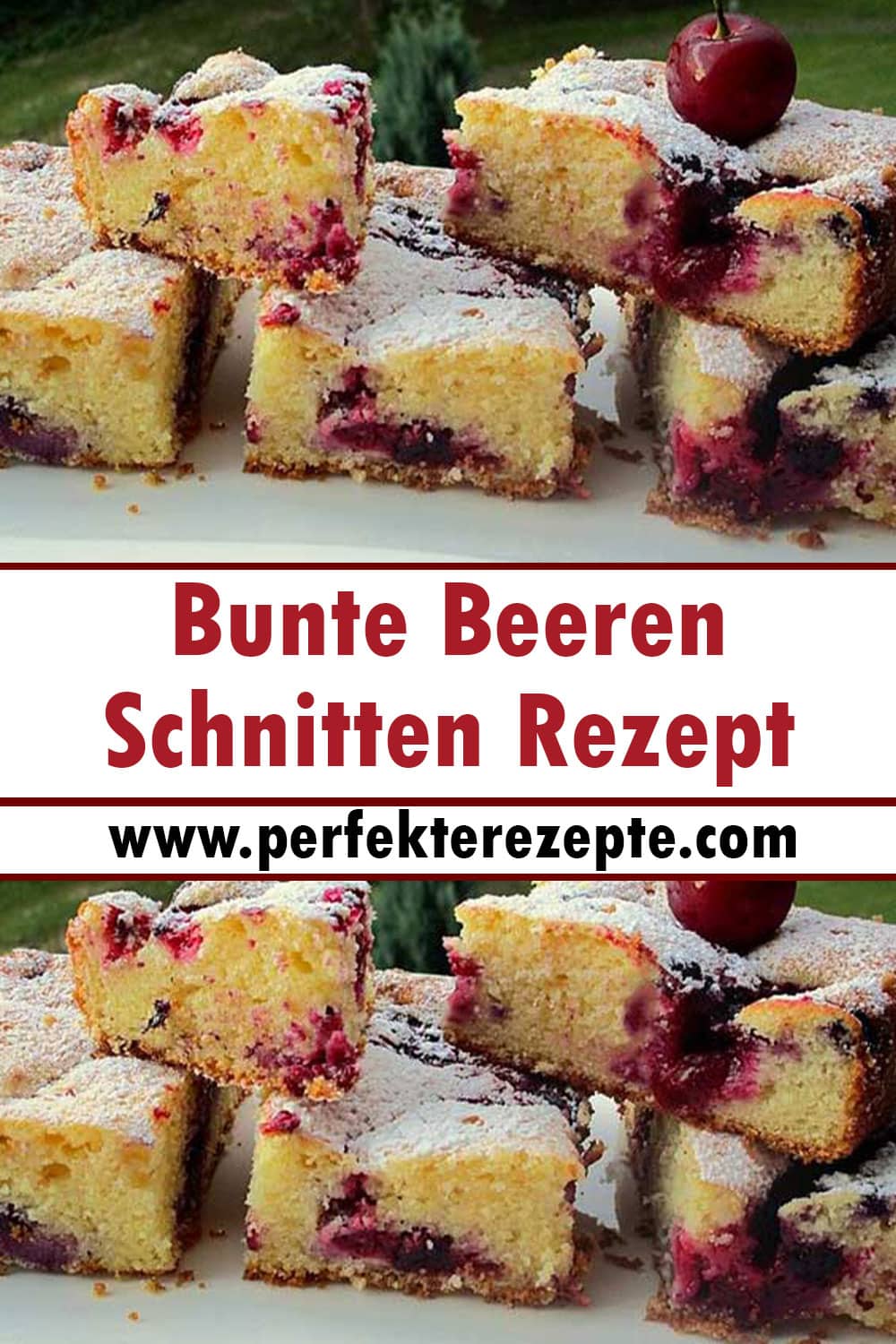 Bunte Beeren-Schnitten Rezept