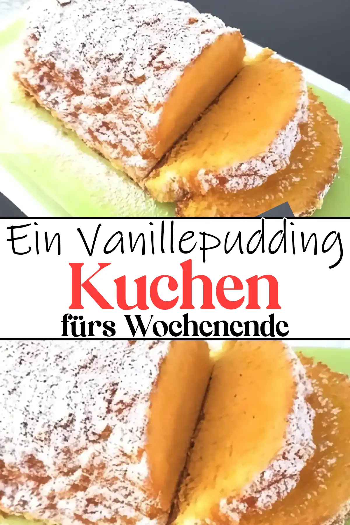 Ein Vanillepudding Kuchen Rezept fürs Wochenende