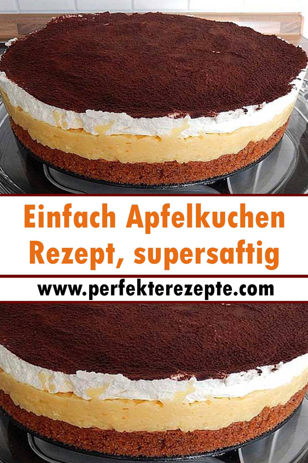 Einfach Apfelkuchen Rezept, supersaftig