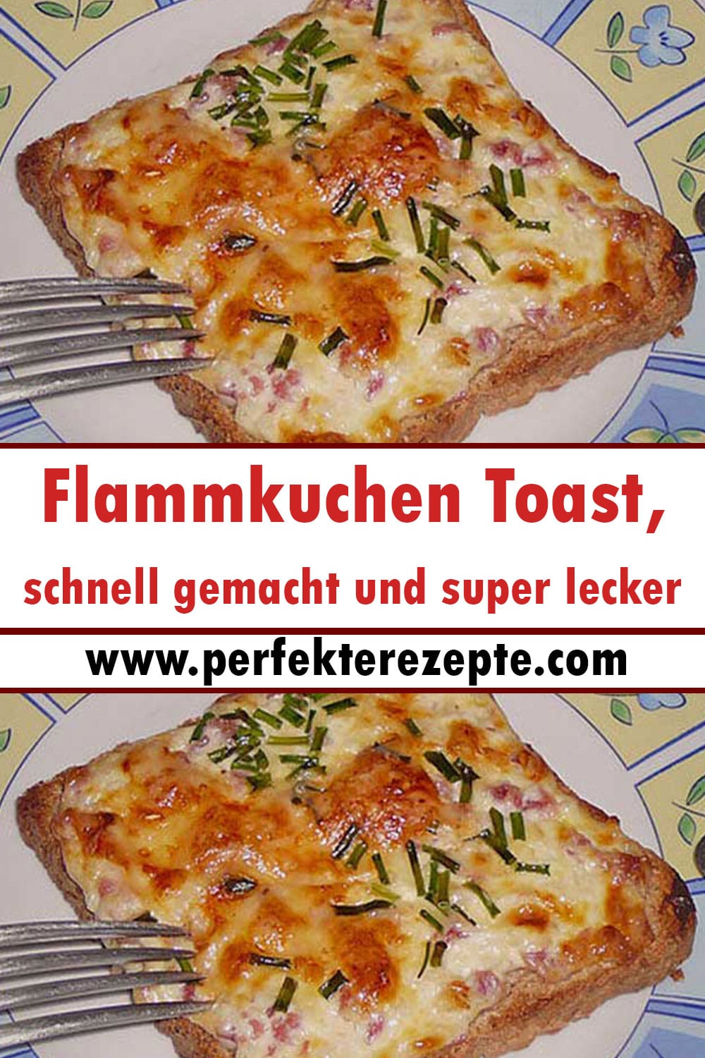 Flammkuchen Toast Rezept, schnell gemacht und super lecker