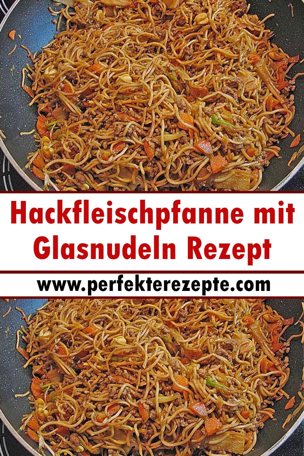 Hackfleischpfanne mit Glasnudeln Rezept