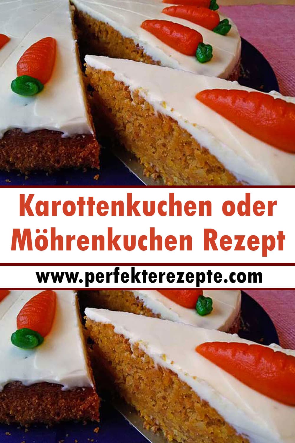 Karottenkuchen oder Möhrenkuchen Rezept