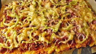 Kartoffelpizza mit Hackfleisch,ohne Hefeteig Rezept