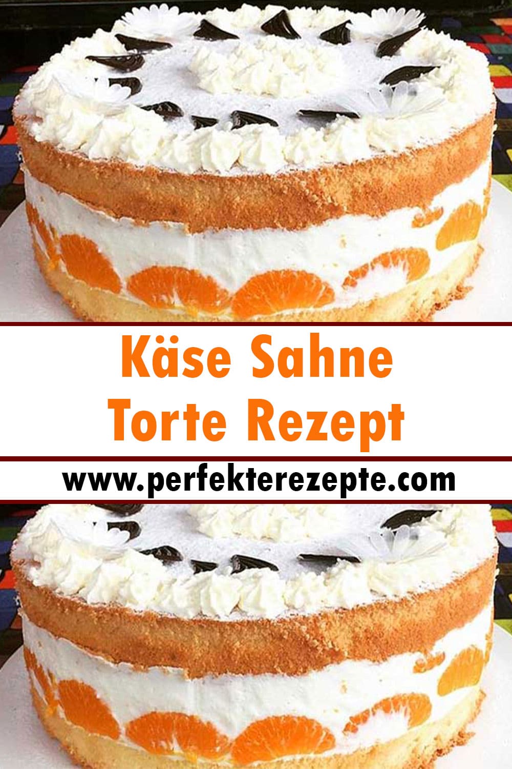 Käse Sahne Torte Rezept: schmeckt sehr Lecker