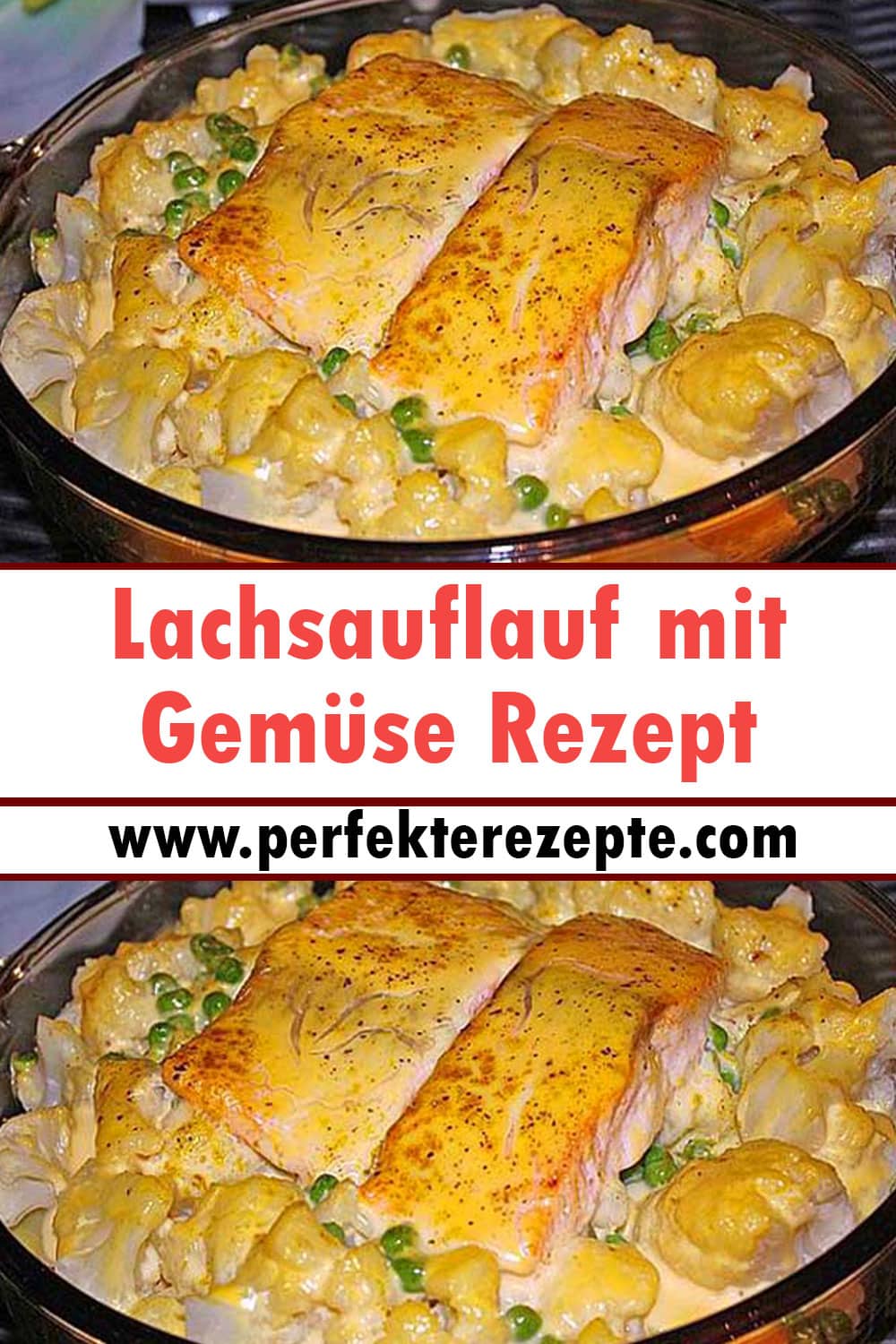 Lachsauflauf mit Gemüse Rezept