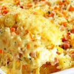 Lecker Gebackener Reis mit Schinken und Käse Rezept