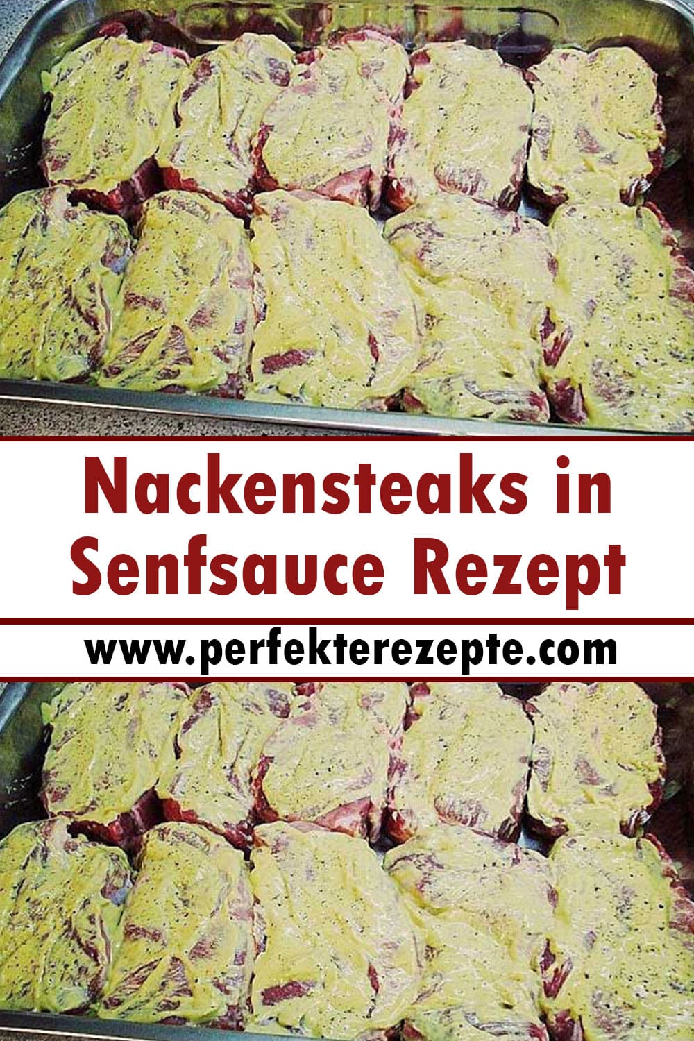 Nackensteaks in Senfsauce Rezept