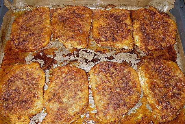 Panierte Schnitzel aus dem Backofen Rezept