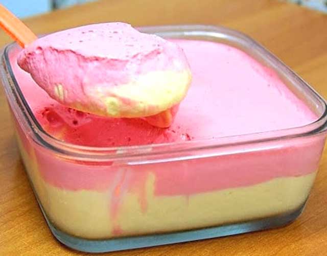 Pudding Dessert Rezept mit nur 4 Zutaten