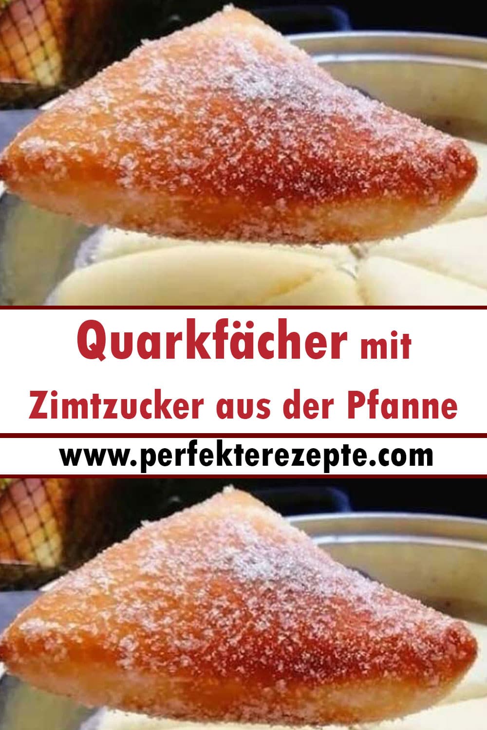 Quarkfächer mit Zimtzucker aus der Pfanne Rezept