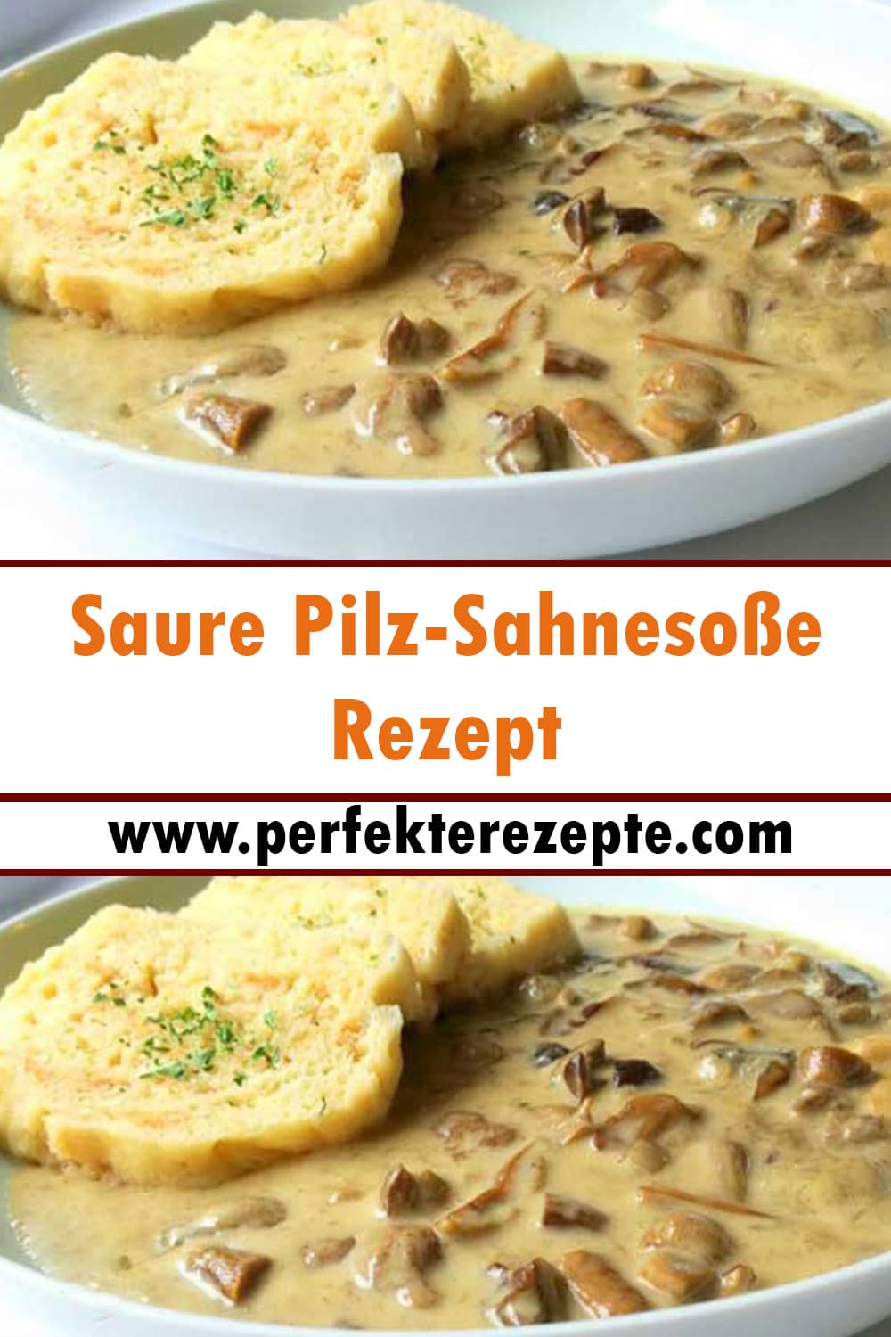 Saure Pilz-Sahnesoße Rezept