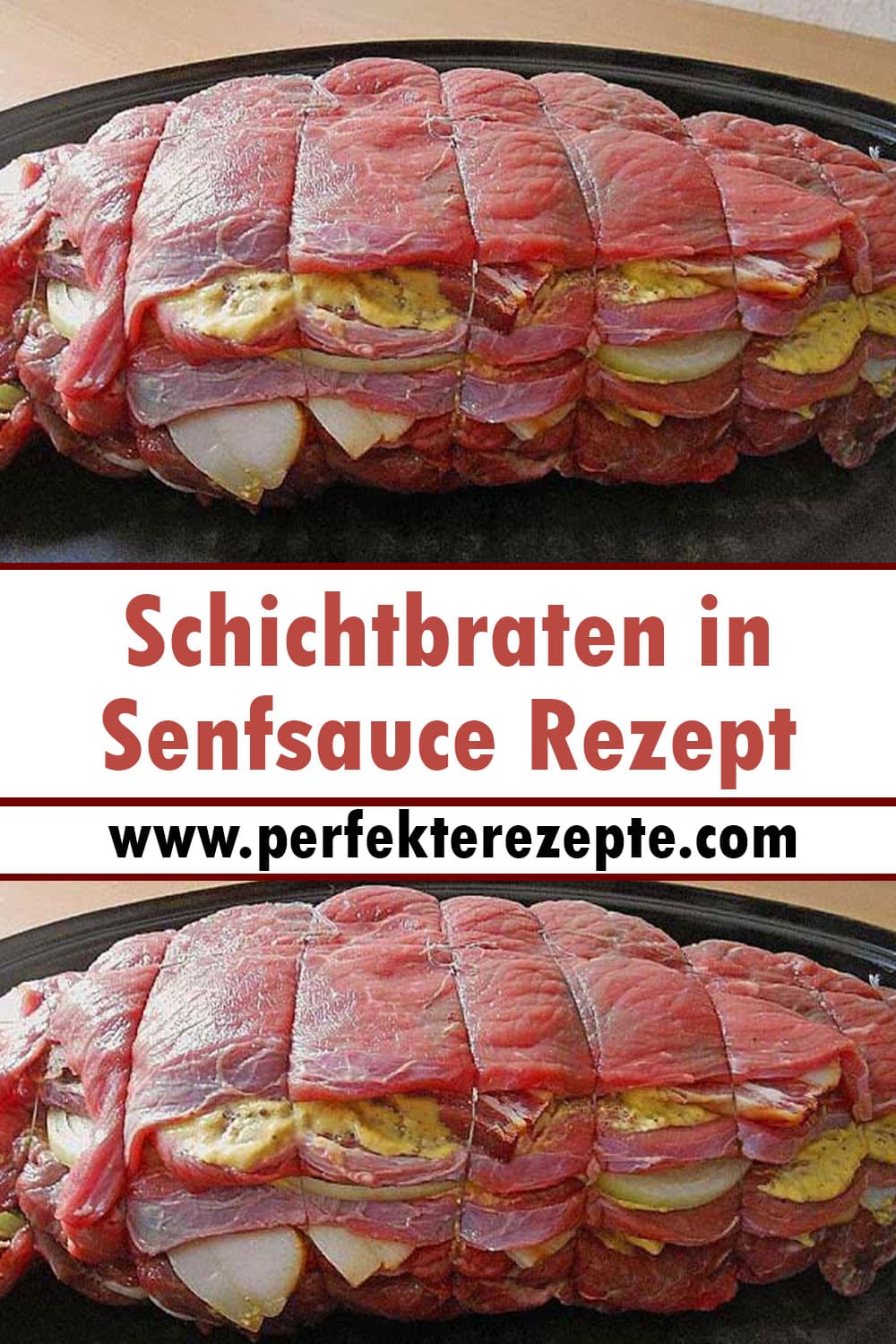Schichtbraten in Senfsauce mit Feta Rezept