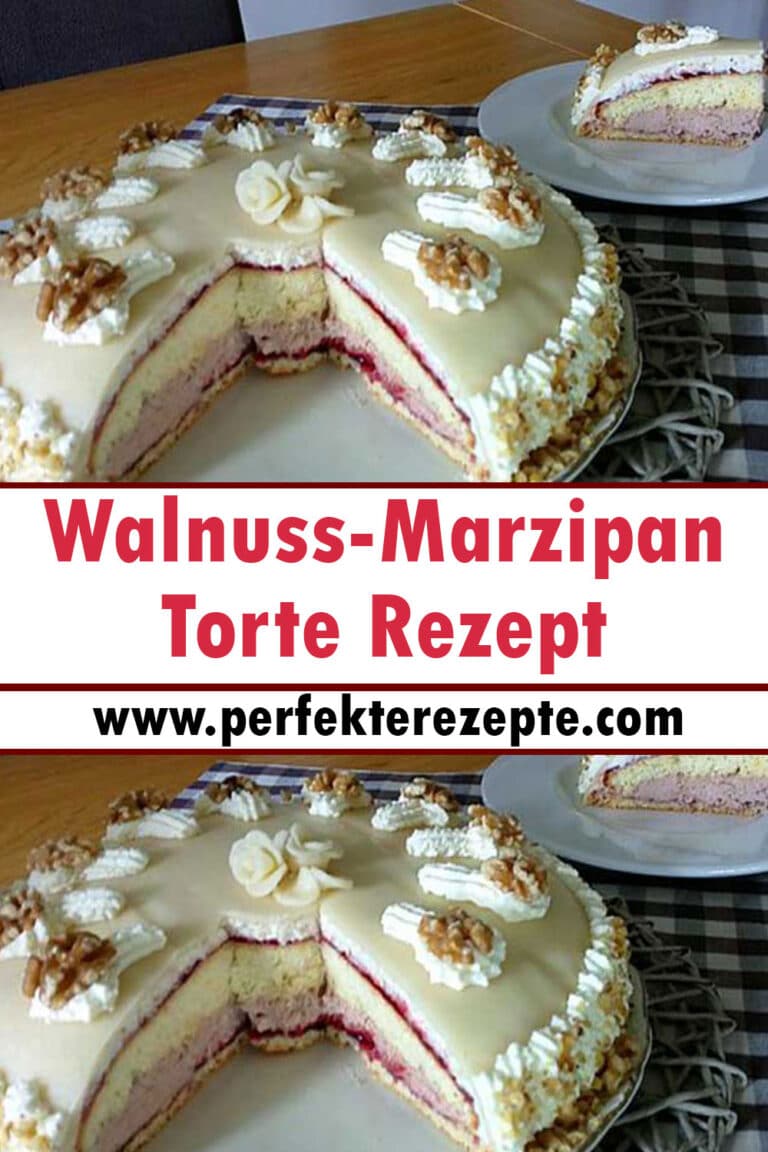Walnuss-Marzipan Torte Rezept - Schnelle und Einfache Rezepte