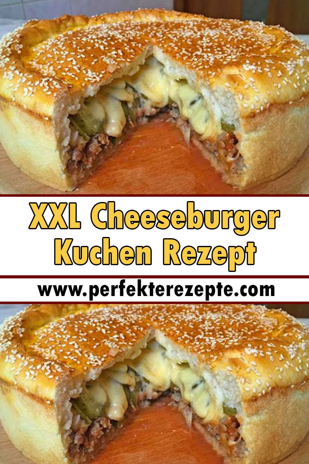 XXL Cheeseburger Kuchen Rezept