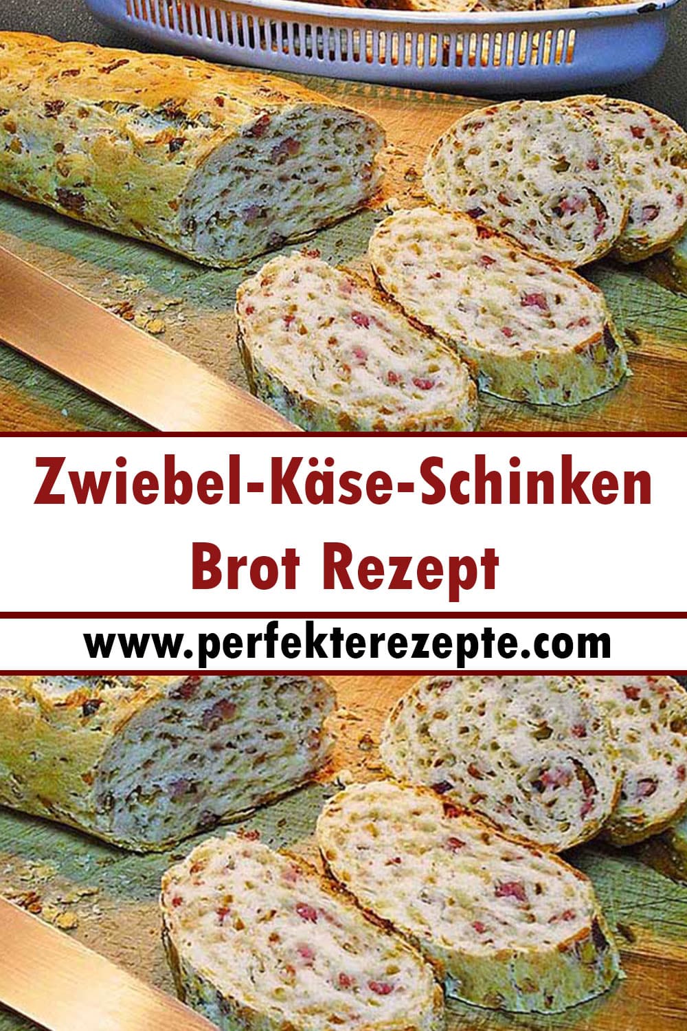 Zwiebel-Käse-Schinken-Brot Rezept