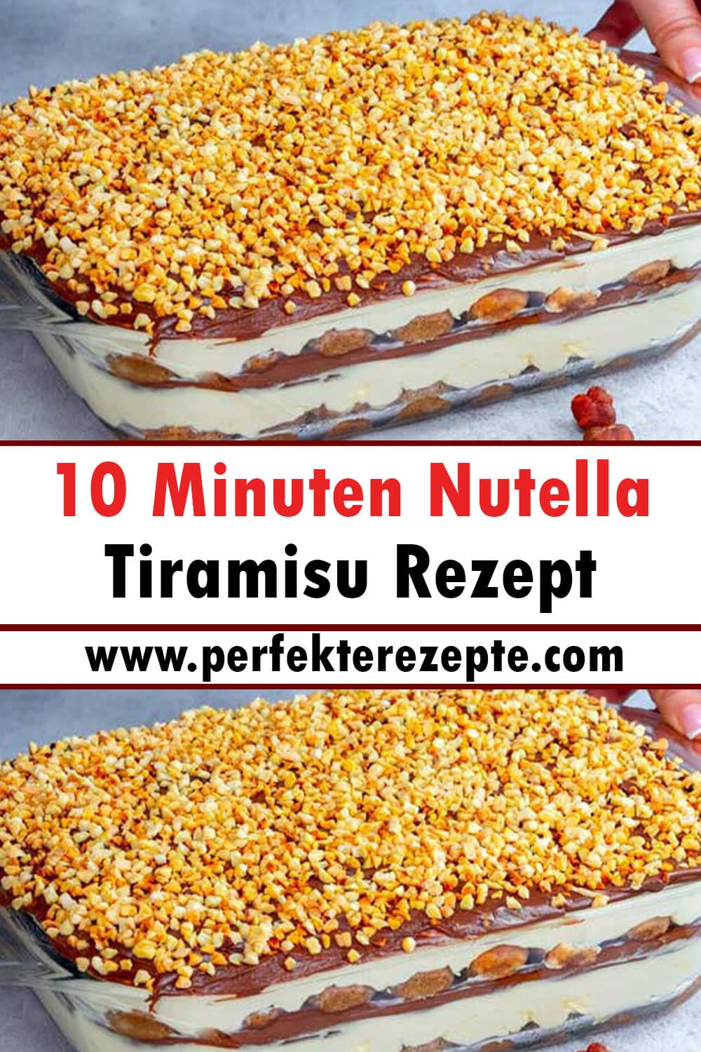 10 Minuten Nutella Tiramisu Rezept, könnte ich jeden Tag essen!