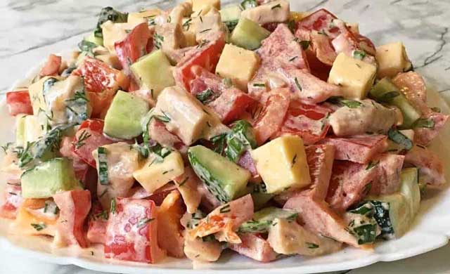 5 Minuten Tomatensalat Mit Käse Rezept