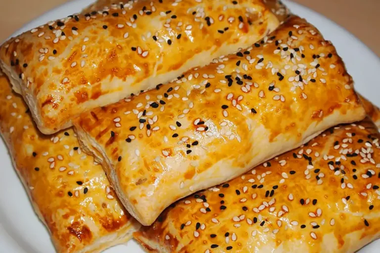 Blätterteig mit Gyrosfüllung und Feta-Käse Rezept