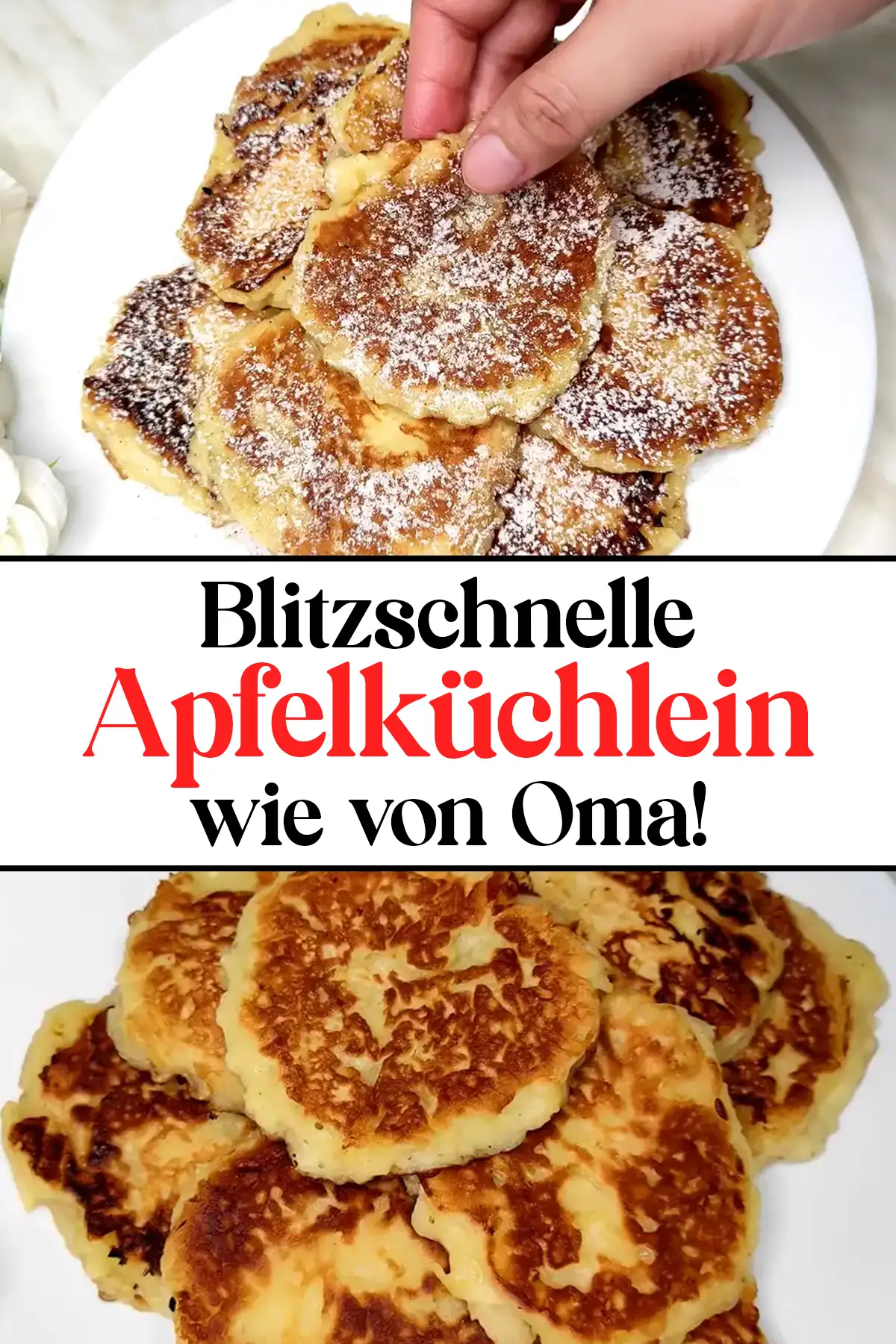 Schnelle Apfelküchlein Rezept wie von Oma!