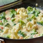 Blumenkohl Brokkoli Gemüse Mit Cremiger Käsesauce Rezept