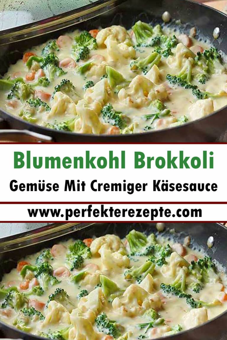 Blumenkohl Brokkoli Gemüse Mit Cremiger Käsesauce Rezept - Schnelle und ...