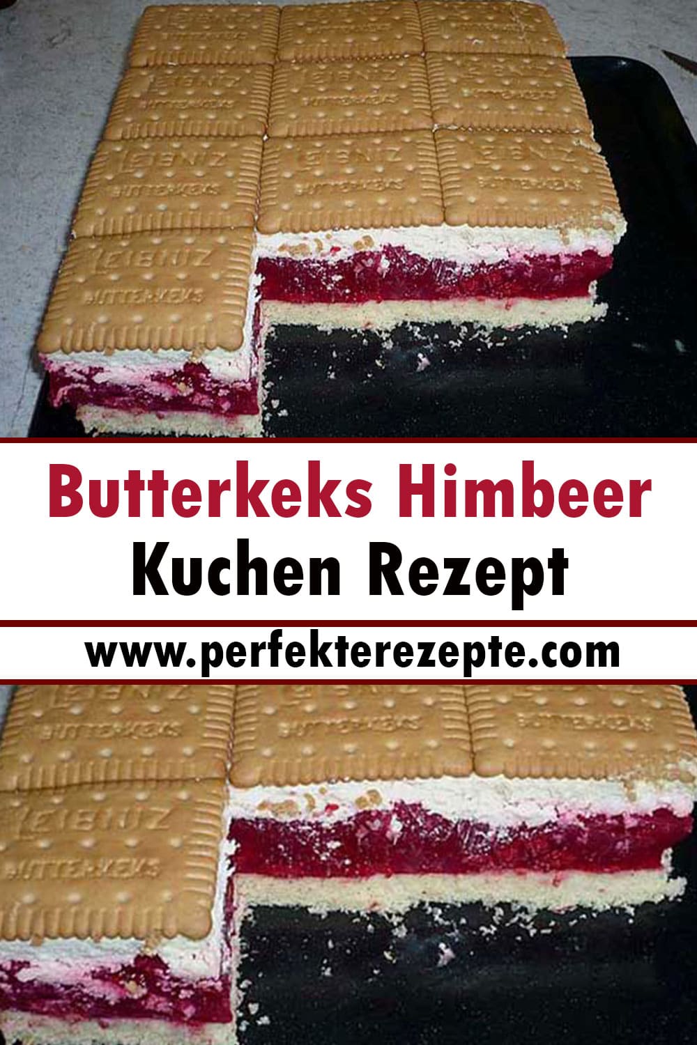 Butterkeks Himbeer Kuchen Rezept