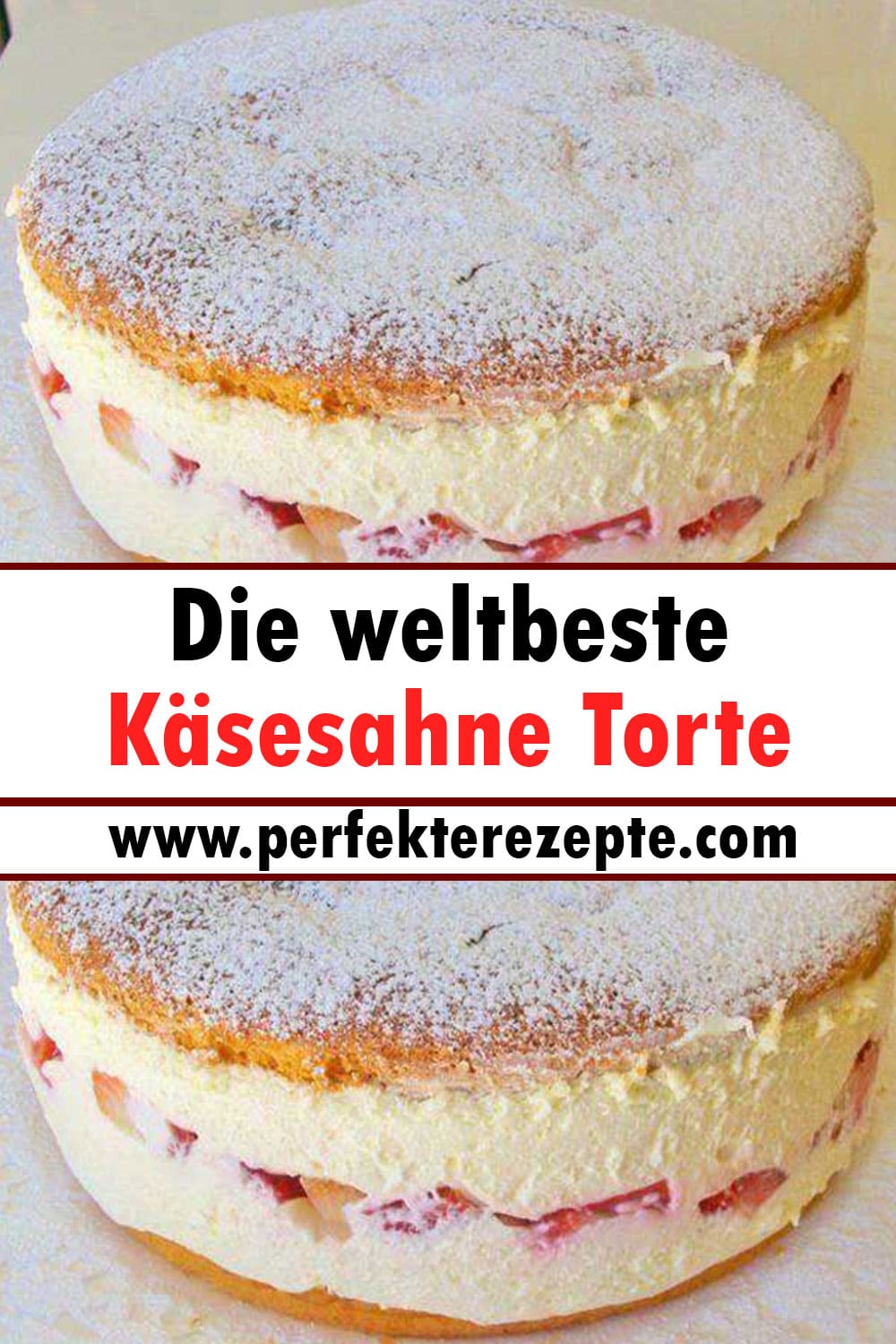 Die weltbeste Käsesahne Torte Rezept, unendlich lecker!