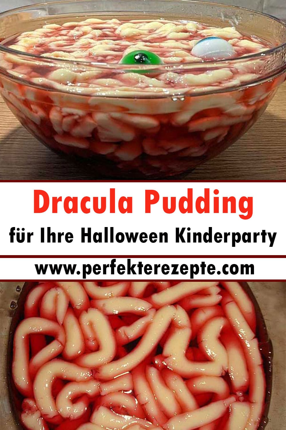 Dracula Pudding Rezept für Ihre Halloween Kinderparty
