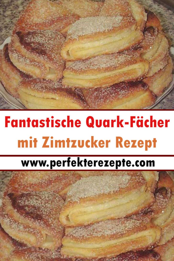 Fantastische Quark-Fächer mit Zimtzucker Rezept - Schnelle und Einfache ...