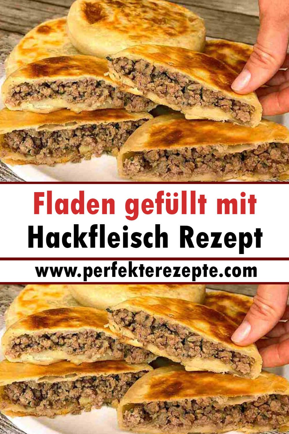 Fladen gefüllt mit Hackfleisch Rezept zum Sattessen!