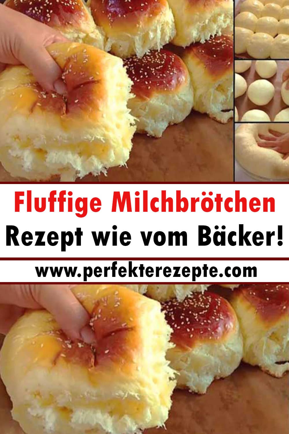 Fluffige Milchbrötchen Rezept wie vom Bäcker!