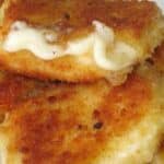Gebratener Schafskäse mit Spinat Rezept