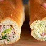 Gefülltes Sandwich Brot zum Frühstück Rezept