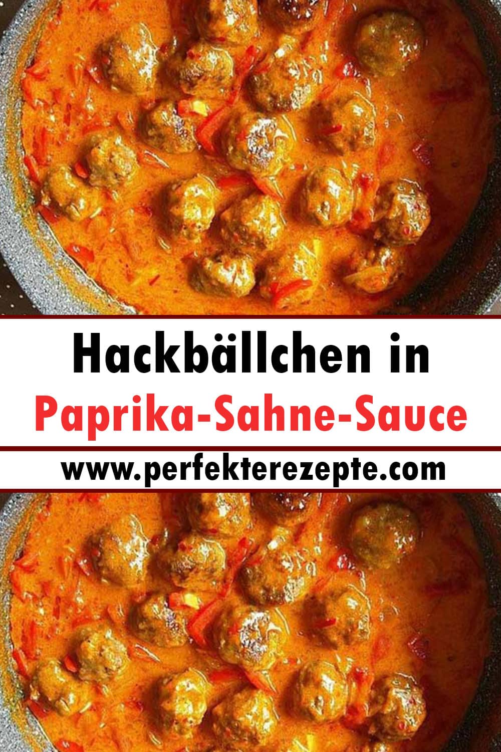 Hackbällchen in Paprika-Sahne-Sauce Rezept