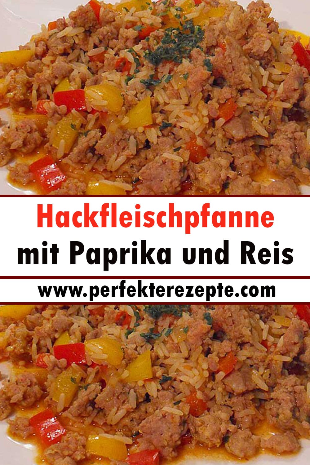 Hackfleischpfanne mit Paprika und Reis Rezept Ein Tolles Gericht!
