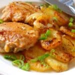 Hähnchenstücke und Kartoffeln mit Sahne überbacken Rezept