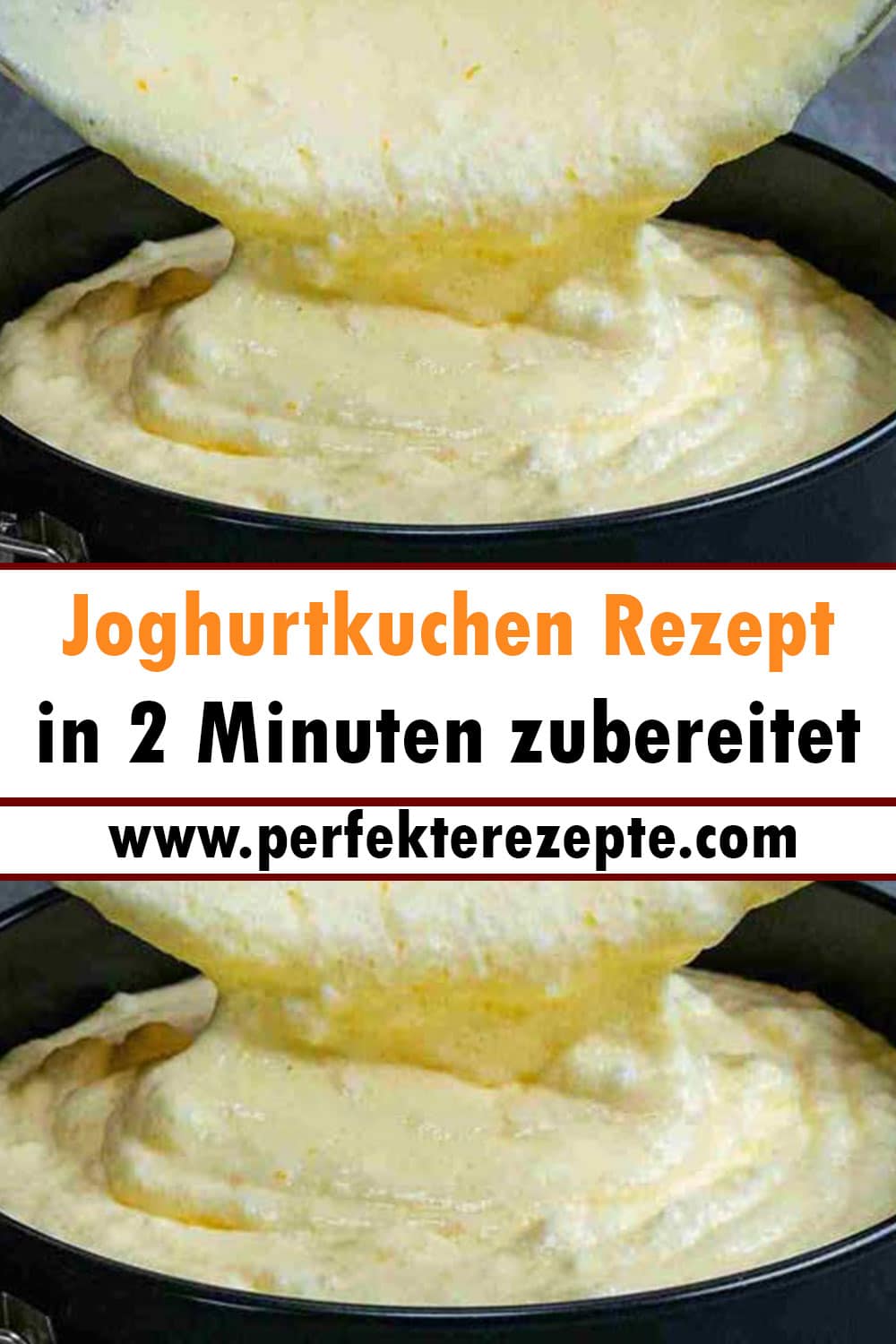 Joghurtkuchen Rezept in 2 Minuten zubereitet, ein Tassenrezept!