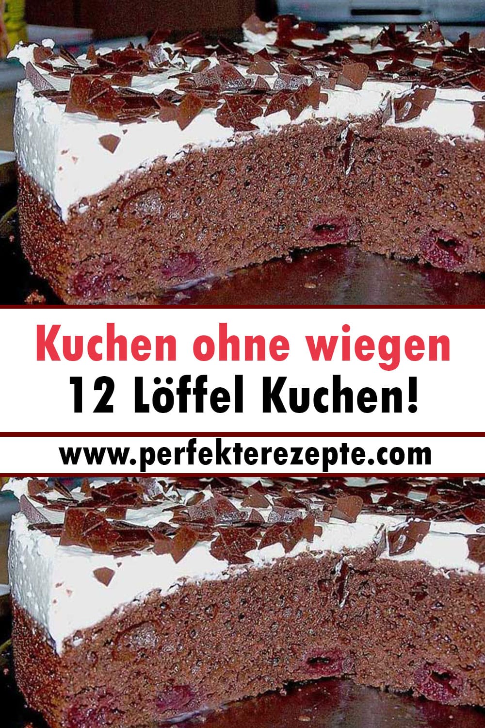 Kuchen ohne wiegen Rezept, 12 Löffel Kuchen!