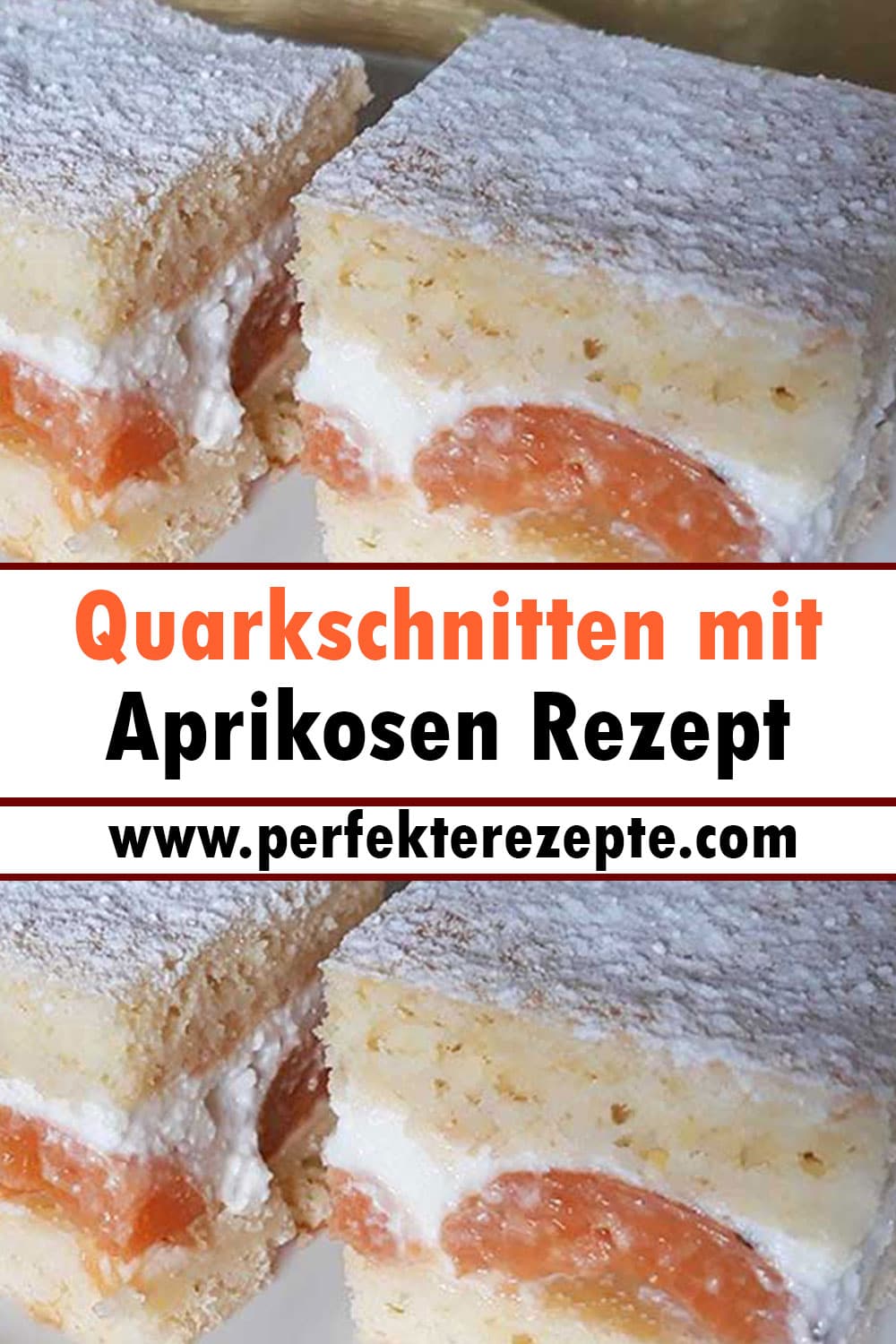 Leckere Quarkschnitten mit Aprikosen Rezept