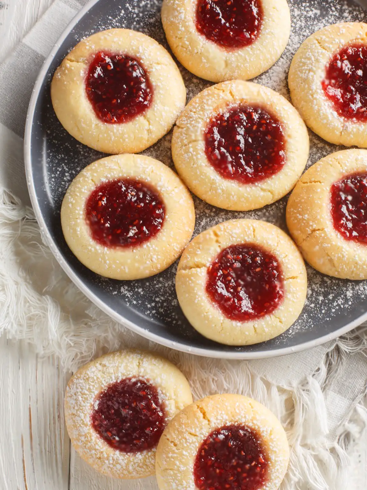 Marzipanbällchen mit Himbeergelee - Füllung : Weihnachtsplätzchen Rezept