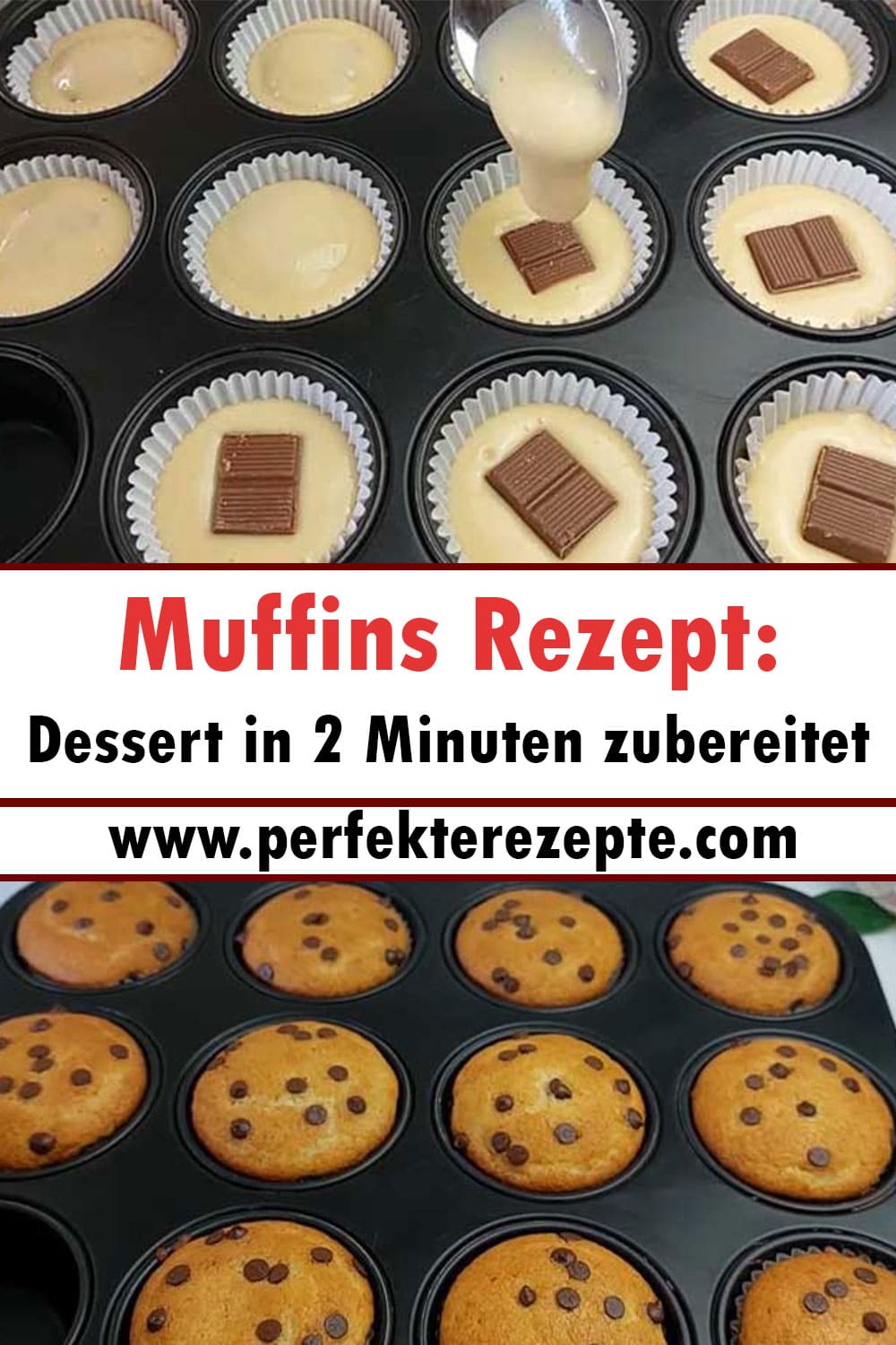 Muffins Rezept: Dessert in 2 Minuten zubereitet!