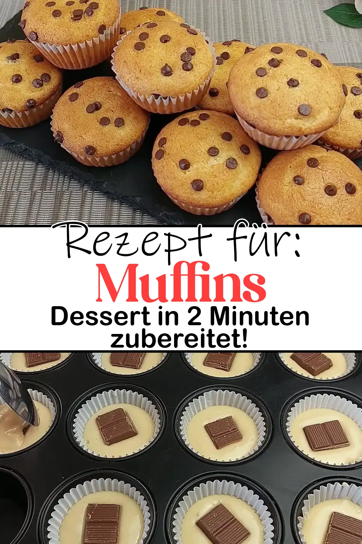 Muffins Rezept: Dessert in 2 Minuten zubereitet!