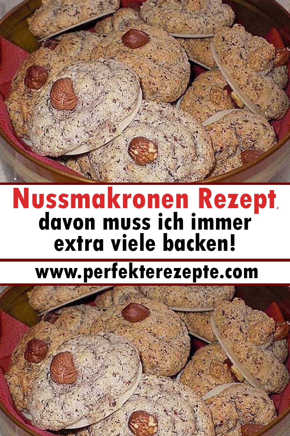 Nussmakronen Rezept, davon muss ich immer extra viele backen!